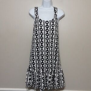 Juicy Couture mini dress tiered women s Babydoll black white Casual Vacation Y2k